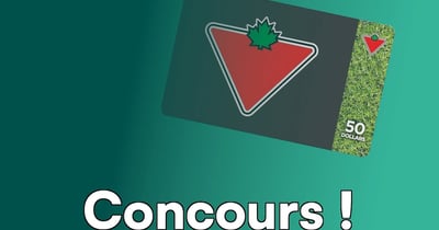 Concours Gagnez une carte-cadeau Canadian Tire de 50$!
