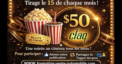 Concours Gagnez une carte-cadeau cinéma de 50$!