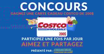 Concours Gagnez une Carte-Cadeau COSTCO de 200$