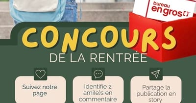 Concours Gagnez une carte-cadeau de 100 $ chez Bureau en Gros !