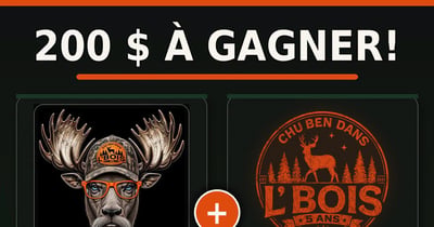Concours Gagnez une carte-cadeau de 100$ d'épicerie et 100$ chez Chu Ben dans l'bois!