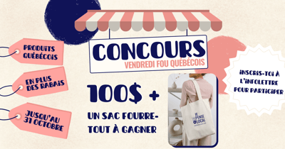 Concours Gagnez une carte-cadeau de 100$ pour l'évènement Je déPENSE local!