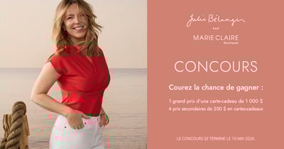 Concours Gagnez l'une des cinq cartes-cadeaux Marie Claire!