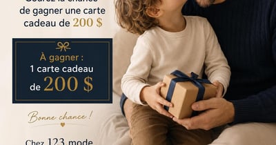 Concours Gagnez une carte-cadeau de 200 $ chez 123.mode!