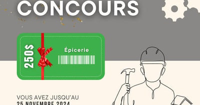 Concours Gagnez une carte cadeau de 250$ à l’épicerie de votre choix!