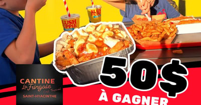 Concours Gagnez une carte-cadeau de 50$ chez Cantine La Fringale!