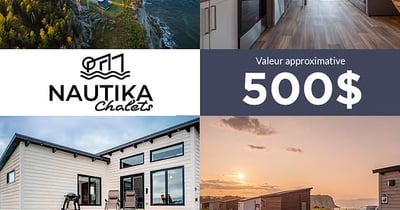 Concours Gagnez une carte-cadeau de 500$ au chalet Nautika!