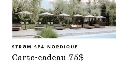 Concours Gagnez une carte cadeau de 75 $ au Strøm spa nordique