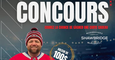 Concours Gagnez une carte-cadeau la Microbrasserie Shawbridge de 100$!