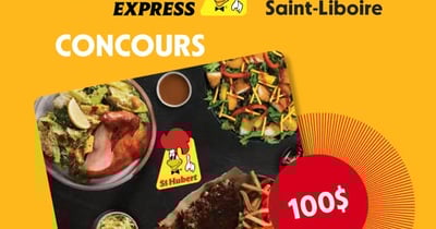 Concours Gagnez une carte cadeau St-Hubert de 100$!