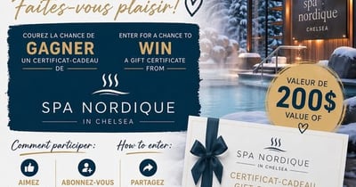 Concours Gagnez une certificat-cadeau de 200$ au Spa Nordique!