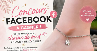 Concours Gagnez une chaîne de pied en acier inoxydable.