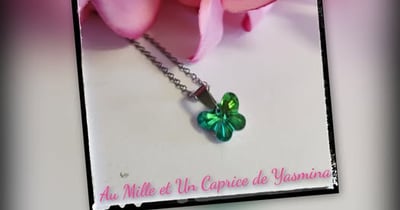 Concours Gagnez une chaîne en acier inoxydable et pendentif papillon en cristal autrichien!