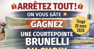 Concours Gagnez une courtepointe Brunelli au choix!