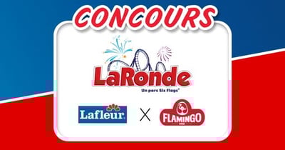 Concours Gagnez une des 5 paires de billets pour La Ronde - PAGE OFFICIELLE + un sac banane rempli de coupons Lafleur et Flamingo Concours Gagnez une des 5 paires de billets pour La Ronde - PAGE OFFICIELLE + un sac banane rempli de coupons Lafleur et Flamingo