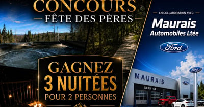Concours Gagnez une escapade de trois nuitées pour deux personnes!