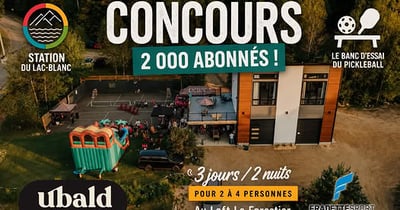 Concours Gagnez une escapade pickleball et détente dans la magnifique région de Portneuf!