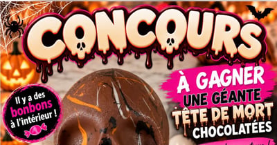 Concours Gagnez une géante tête de mort chocolatées!