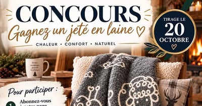 Concours Gagnez une jetée en laine!