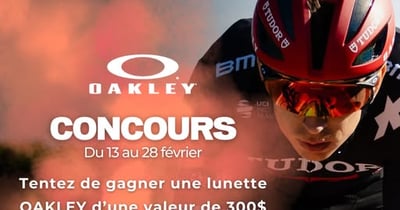 Concours Gagnez une lunette Oakley de 300$!