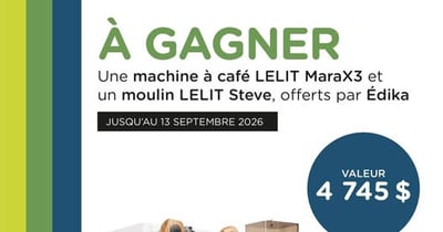 Concours Gagnez une machine à café LELIT MaraX3 et un moulin LELIT Steve!