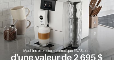 Concours Gagnez une machine espresso automatique ENA8 de Jura!