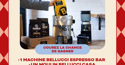 Concours Gagnez une machine espresso Bellucci Espresso Bar!