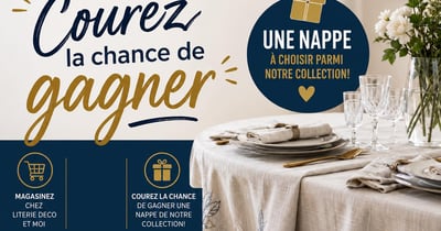 Concours Gagnez une nappe parmi la collection de Literie Deco Et moi!
