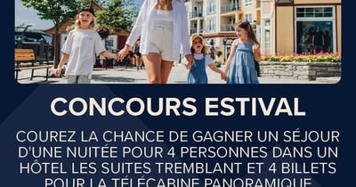 Concours Gagnez une nuitée pour 4 personnes et 4 billets télécabine panoramique pour accéder au sommet de la montagne!