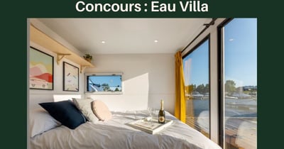 Concours Gagnez une nuitée pour deux personnes dans l'une des maisons flottantes d'Eau Villa!