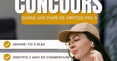 Concours Gagnez une paire d’AirPods Pro 3!
