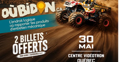 Concours Gagnez une paire de billets pour assister au Monster Spectacular le 30 mai 2026 au Centre Vidéotron à Québec!