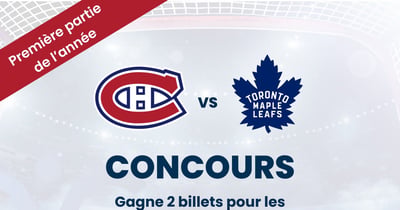 Concours Gagnez une paire de billets pour les Canadiens le 19 septembre!
