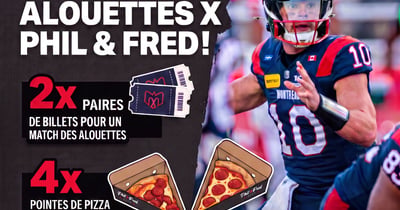Concours Gagnez une paire de billets pour un match à domicile des Alouettes!