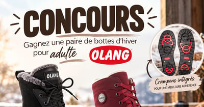 Concours Gagnez une paire de bottes Olang pour adulte!