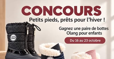 Concours Gagnez une paire de bottes Olang pour enfants!