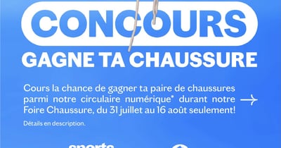 Concours Gagnez une paire de chaussure!