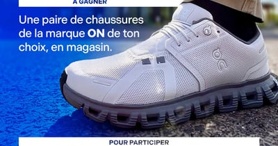 Concours Gagnez une paire de chaussures de la marque ON!
