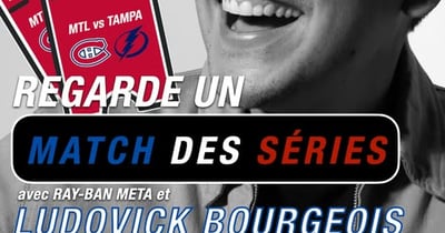 Concours Gagnez une paire de lunettes IA RAY-BAN META ainsi qu’une paire de billets pour le match 4 du 26 avril prochain!