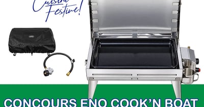 Concours Gagnez une plancha Eno portable cook’n Boat, un tube de connection propane et une housse Eno!