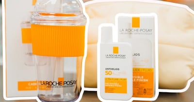Concours Gagnez une pochette comprenant un Anthelios FPS 50+ de La Roche-Posay pour le visage ainsi qu'une tasse à café glacé!
