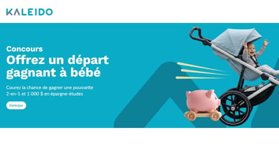 Concours Gagnez une poussette 2 en 1 et 1000$ en épargne-études!