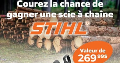 Concours Gagnez une scie à chaîne Stihl MS162!