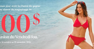 Concours Gagnez une séance de magasinage Bikini Village de 500$!