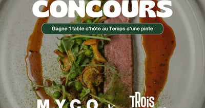 Concours Gagnez une table d'hôte au Microbrasserie Le Temps d'une Pinte!