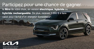 Concours Gagnez une voiture Kia Niro EV, HEV ou PHEV