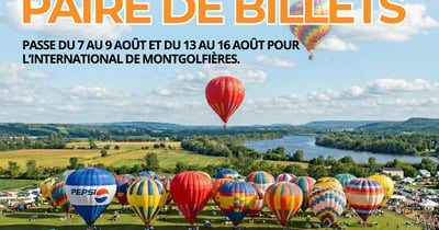 Concours Gagnez vos billets pour l'International de montgolfières de Saint-Jean-sur-Richelieu!