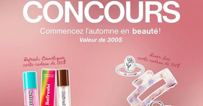 Concours Gagnez vos essentiels de beauté pour l'automne!