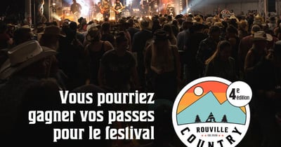 Concours Gagnez vos passes pour le Festival Rouville Country!