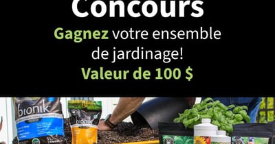 Concours Gagnez votre ensemble de jardinage!